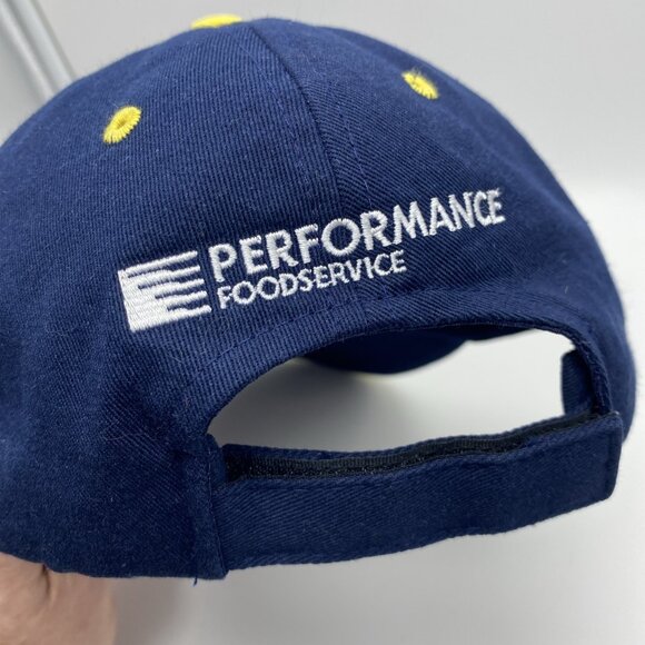 Great Escapes Blue Performance Food Service Hat Cap Adjustable Hook & Loop - Picture 7 of 9